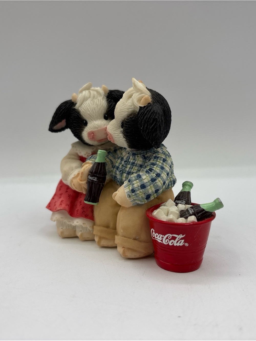 Mary’s Moo Moo Vintage Moo By My Side Is Soda Lightful 827088 Double Figurine - Picture 2 of 12